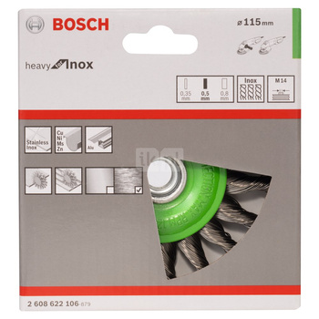 SZCZOTKA TARCZ PLE.115X0,5X- INOX M14