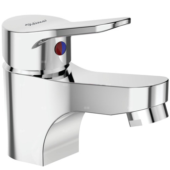 Bateria umywalkowa 46x132x108 mm, wylewka 99 mm 9 l/min (3 bary), bez korka spustowego - SCORPIO