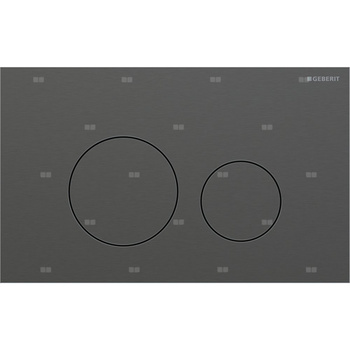 Przycisk uruchamiający Geberit Sigma40, przedni, stal nierdzewna czarny chrom, okrągły