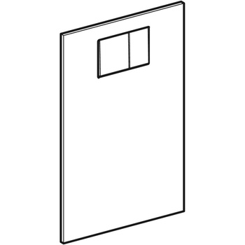 Płyta ozdobna Geberit AquaClean: Czarny / Szkło