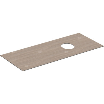 Płyta przykrywająca Geberit do dolnej szafki pod umywalkę stawianą na blat VariForm, z dwiema i trzema szufladami: B=120cm, Dąb / Melamina, struktura drewna