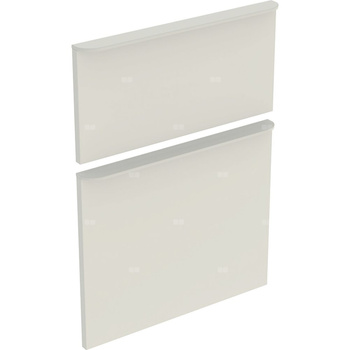 Zestaw frontów szuflad do szafki bocznej GEBERIT, kol. sand wysoki połysk szer.450 mm