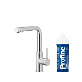 DUERO PURE BASIC BATERIA KUCHENNA Z FUNKCJĄ FILTRACJI WODY, STAL NIERDZEWNA + ZESTAW FILTRUJĄCY PROFINE BLUE S