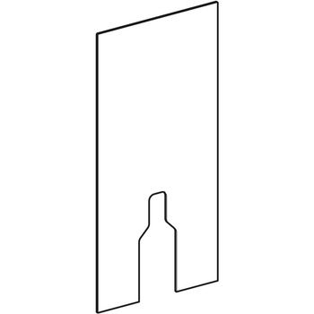 Okładzina przednia do modułu sanitarnego Geberit Monolith do stojącej miski WC, 101 cm: Umbra / Szkło