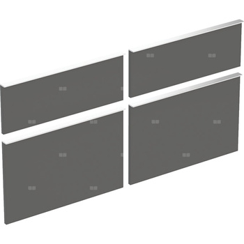 Zestaw frontów szuflad do dolnej szafki pod umywalkę GEBERIT iCon, kol. lava szer.1200 mm