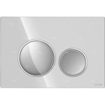 PRZYCISK LUNA RING CHROM BŁYSK DETAL CHROM MATOWY