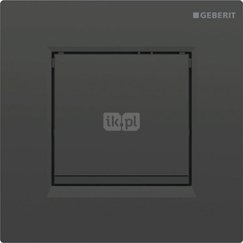 Pneumatyczny zawór spłukujący Geberit do pisuaru, ręczny, Typ 20, czarny, prostokątny