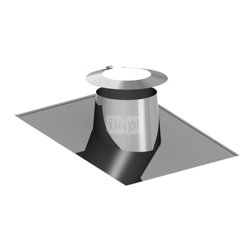 Przejście przez dach 5-15st. stal nierdzewna z płytą Pb+kołnierz fi150/240mm