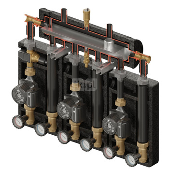 Kompania PRO 3D+ 8005 (SKE 2DC+ 55kW, 2xUNI, VTA372, pompy DN25 DAB/LFP)