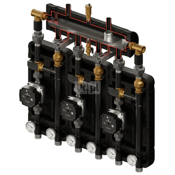 Kompania 3D+ 9333 (SKE 2DC+ 55kW, 3 x VTA322, pompy DN25 Grundfos)