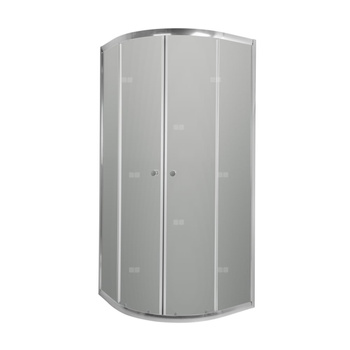 Półokrągła kabina prysznicowa Vitoria szkło grafit