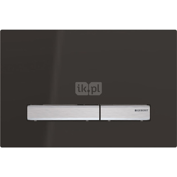 Przycisk uruchamiający Geberit Sigma50, przedni, czarny, prostokątny