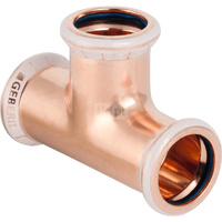 Trójnik GEBERIT Mapress Kupfer FKM równoprzelotowy 90' miedź 22 mm MZ