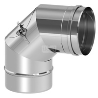 Kolano sztywne 87st. fi180mm z wyczystką 