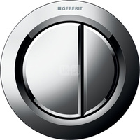 Pneumatyczny przycisk uruchamiający WC Geberit Typ 01, ręczny, meblowy, dwudzielny, chrom