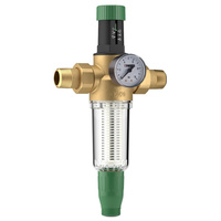 Filtr do wody HERZ z reduktorem ciśnienia mosiądz Gwint zewnętrzny DN 20 max. 16 bar