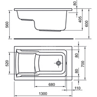 CONNECT AIR WANNA 130X70 DO ZAB. Z SIEDZ