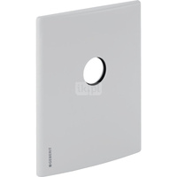 Płytka przykrywająca Geberit z tworzywa sztucznego, do syfonu podtynkowego do umywalki: Biały-alpin