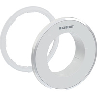 Rozetka Geberit do zdalnego uruchamiania spłukiwania typ 10, okrągły, przycisk podtynkowy: Chrom matowy / Z powłoką easy-to-clean