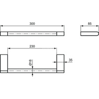 CONNECT PORĘCZ NA RĘCZNIK 300 MM