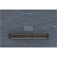 Przycisk uruchamiający Geberit Sigma50, przedni, łupek Mustang, przyciski: czarny chrom, prostokątny