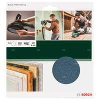 Papiery ścierne do PWR, 180 mm, ziarnistość K40 K = 40