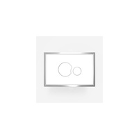 Przycisk zlicowany SG706 biała glazura/stal