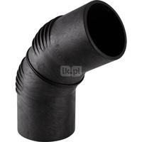 Kolano 60' GEBERIT Silent-db20, PE / polietylen, 63 mm, DN 60 x 63 mm x DN 60 (króciec)