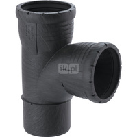 Trójnik GEBERIT Silent-Pro 87.5' PP 110 mm (mufa z tworzywa sztucznego do spawania/zgrzewania x mufa z tworzywa sztucznego do spawania/zgrzewania x króciec z tworzywa sztucznego do spawania/zgrzewaniania)