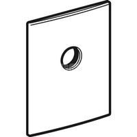 Płytka przykrywająca Geberit ze stali nierdzewnej, do syfonu podtynkowego do zlewu