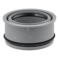 Złącze wewnętrzne MAGNAPLAST HT PLUS HTR redukcja, PP (szary), DN 160 x DN 110 (ww x wz), do kanalizacji