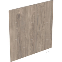 Drzwi do kwadratowej wysokiej szafki z jednymi drzwiami GEBERIT iCon, kol. orzech włoski hickory melamina, struktura drewna szer.450 mm