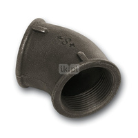 Kolano 45' SANHA 120#, żeliwo (czarny), 1 1/2'' (GW)