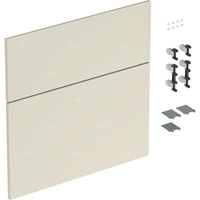 Zestaw frontów szuflad (2 szt.) do dolnej szafki pod umywalkę GEBERIT iCon, kol. sand wysoki połysk szer.600 mm