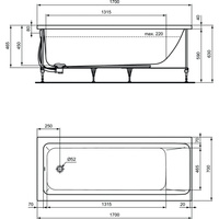 CONNECT AIR WANNA 170X70 Z PANELAMI