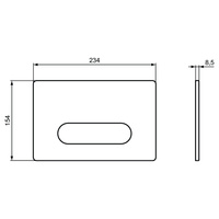 OLEAS PRZYCISK SPŁUKUJĄCY M4 BIAŁY