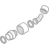 Łącznik kątowy wężyka Geberit do odpływu zlewowego