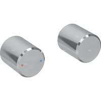 Zestaw pokręteł do baterii umywalkowej Geberit ONE, kształt okrągły, montaż naścienny (2 szt.): Chrom błyszczący