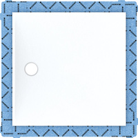 Panel do prysznica bezbrodzikowego Geberit Setaplano, kwadratowy, 120x120 cm