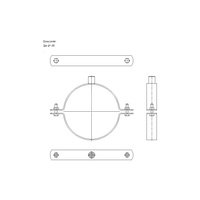 Obejma mocująca masywna NICZUK DN 219-225 mm 8