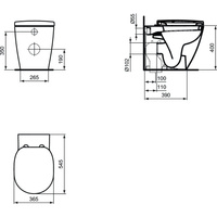 Miska WC stojąca IDEAL STANDARD CONNECT