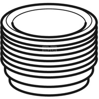 Króciec gwintowany PE d50 Rg62x1/6