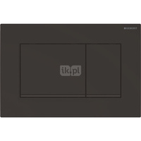 Przycisk uruchamiający Geberit Sigma20, przedni, czarny mat-czarny-czarny mat, easy-to-clean, prostokątny