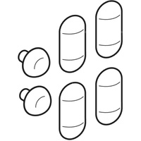 Odbojniki do deski sedesowej NOVA TOP (60120, 60122, 60123, 60125, 60126), QUATTRO (K60113, K60114)