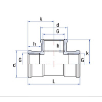 Złącze trójnik RUMET Mosiądz 2'' (GW)