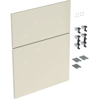 Zestaw frontów szuflad (2 szt.) do niskiej szafki bocznej, z dwoma szufladami GEBERIT iCon, kol. sand wysoki połysk szer.450 mm