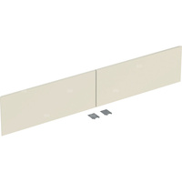 Zestaw frontów szuflad (2 szt.) do dolnej szafki pod umywalkę z dwoma szufladami GEBERIT ONE, kol. piaskowoszary wysoki połysk