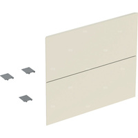Zestaw frontów szuflad (2 szt.) do dolnej szafki pod umywalkę z dwoma szufladami GEBERIT ONE, kol. sand wysoki połysk szer.600 mm
