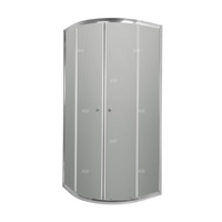 Półokrągła kabina prysznicowa Vitoria szkło grafit