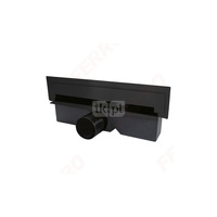 Odpływ ścienny WALL SLIM, 30 cm, czarny